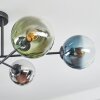 Gastor Plafoniera, Lampada a sfera 80 cm Blu, Cromo, Verde, Chiaro, Ramato, Grigio fumo, 6-Luci
