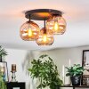Koyoto Plafoniera, Lampada a sfera Ambrato, 3-Luci