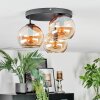 Koyoto Plafoniera, Lampada a sfera Ambrato, 3-Luci