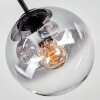 Koyoto Plafoniera, Lampada a sfera Chiaro, Grigio fumo, 3-Luci