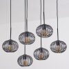 Oravi Lampadario a sospensione, Lampada a sospensione Nero, 6-Luci