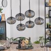 Oravi Lampadario a sospensione, Lampada a sospensione Nero, 6-Luci