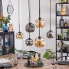 Ripoll Lampadario a sospensione, Lampada a sfera, Lampada a sospensione Ambrato, Grigio fumo, 6-Luci