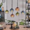 Koyoto Lampadario a sospensione, Lampada a sfera, Lampada a sospensione Blu, Verde, Chiaro, Ramato, 6-Luci