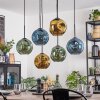 Ripoll Lampadario a sospensione, Lampada a sfera, Lampada a sospensione Blu, Oro, Verde, 6-Luci