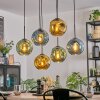 Ripoll Lampadario a sospensione, Lampada a sfera, Lampada a sospensione Blu, Oro, Verde, 6-Luci