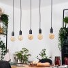 Soungou Lampadario a sospensione, Lampada a sospensione Écru, Nero, 5-Luci