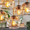 Koyoto Plafoniera, Lampada a sfera Oro, Nero, 5-Luci