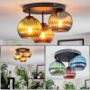 Koyoto Plafoniera, Lampada a sfera Blu, Verde, Ramato, 3-Luci