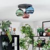 Koyoto Plafoniera, Lampada a sfera Blu, Verde, Ramato, 3-Luci