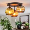 Koyoto Plafoniera, Lampada a sfera Blu, Verde, Ramato, 3-Luci