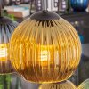 Koyoto Lampadario a sospensione, Lampada a sfera, Lampada a sospensione Blu, Oro, Ramato, 6-Luci