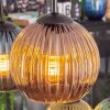Koyoto Lampadario a sospensione, Lampada a sfera, Lampada a sospensione Blu, Oro, Verde, Ramato, 6-Luci