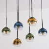 Koyoto Lampadario a sospensione, Lampada a sfera, Lampada a sospensione Blu, Oro, Verde, Chiaro, 6-Luci