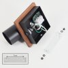 Dalan Applique, Faretto da parete LED Écru, Nero, 1-Luce