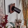 Dalan Applique, Faretto da parete LED Écru, Nero, 1-Luce