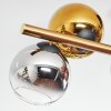 Koyoto Plafoniera, Lampada a sfera Oro, Nero, 8-Luci