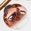 Koyoto Plafoniera, Lampada a sfera Oro, Nero, 8-Luci