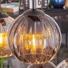 Koyoto Lampadario a sospensione, Lampada a sfera, Lampada a sospensione Ambrato, Chiaro, Grigio fumo, 6-Luci