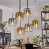 Lauden Lampadario a sospensione, Lampada a sospensione Blu, Verde, Chiaro, Ramato, Grigio fumo, 6-Luci