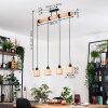 Cavaca Lampadario a sospensione, Lampada a sospensione Écru, Nero, 4-Luci