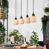 Cavaca Lampadario a sospensione, Lampada a sospensione Écru, Nero, 4-Luci