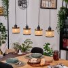 Ramila Lampadario a sospensione, Lampada a sospensione Écru, Nero, 4-Luci