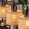 Barcos Lampadario a sospensione, Lampada a sospensione Écru, Nero, 4-Luci