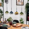 Koyoto Lampadario a sospensione, Lampada a sfera, Lampada a sospensione Écru, Nero, 4-Luci