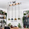 Koyoto Lampadario a sospensione, Lampada a sfera, Lampada a sospensione Écru, Nero, 4-Luci