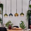 Koyoto Lampadario a sospensione, Lampada a sfera, Lampada a sospensione Écru, Nero, 4-Luci