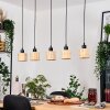 Cavaca Lampadario a sospensione, Lampada a sospensione Écru, Nero, 5-Luci