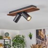 Dalan Plafoniera, Faretto da soffitto LED Écru, Nero, 2-Luci