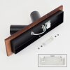 Dalan Plafoniera, Faretto da soffitto LED Écru, Nero, 2-Luci