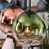 Koyoto Lampadario a sospensione, Lampada a sfera, Lampada a sospensione Écru, Nero, 3-Luci