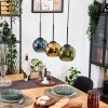 Koyoto Lampadario a sospensione, Lampada a sfera, Lampada a sospensione Écru, Nero, 3-Luci