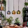 Koyoto Lampadario a sospensione, Lampada a sfera, Lampada a sospensione Écru, Nero, 3-Luci