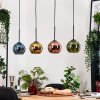 Koyoto Lampadario a sospensione, Lampada a sfera, Lampada a sospensione Écru, Nero, 4-Luci