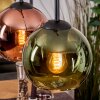 Koyoto Lampadario a sospensione, Lampada a sfera, Lampada a sospensione Écru, Nero, 4-Luci