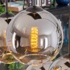 Koyoto Lampadario a sospensione, Lampada a sfera, Lampada a sospensione Cromo, Chiaro, Grigio fumo, 6-Luci