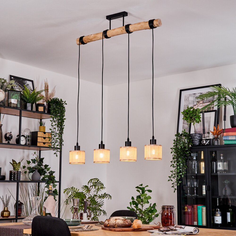 Sabadim Lampadario a sospensione, Lampada a sospensione Écru, Nero, 4-Luci main product photo