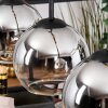 Koyoto Lampadario a sospensione, Lampada a sfera, Lampada a sospensione Écru, Nero, 4-Luci