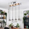 Koyoto Lampadario a sospensione, Lampada a sfera, Lampada a sospensione Écru, Nero, 4-Luci