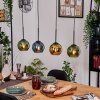 Koyoto Lampadario a sospensione, Lampada a sfera, Lampada a sospensione Écru, Nero, 4-Luci