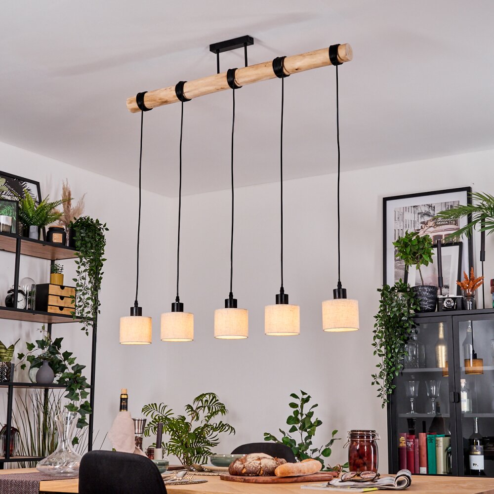Bassagoda Lampadario a sospensione, Lampada a sospensione Écru, Nero, 5-Luci main product photo