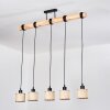 Sabadim Lampadario a sospensione, Lampada a sospensione Écru, Nero, 5-Luci