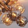 Ripoll Plafoniera, Lampada a sfera Oro, Nero, 8-Luci