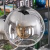 Koyoto Lampadario a sospensione, Lampada a sfera, Lampada a sospensione Chiaro, Grigio fumo, 6-Luci