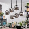 Ripoll Lampadario a sospensione, Lampada a sfera, Lampada a sospensione Cromo, Grigio fumo, 6-Luci