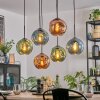 Ripoll Lampadario a sospensione, Lampada a sfera, Lampada a sospensione Blu, Verde, Ramato, 6-Luci